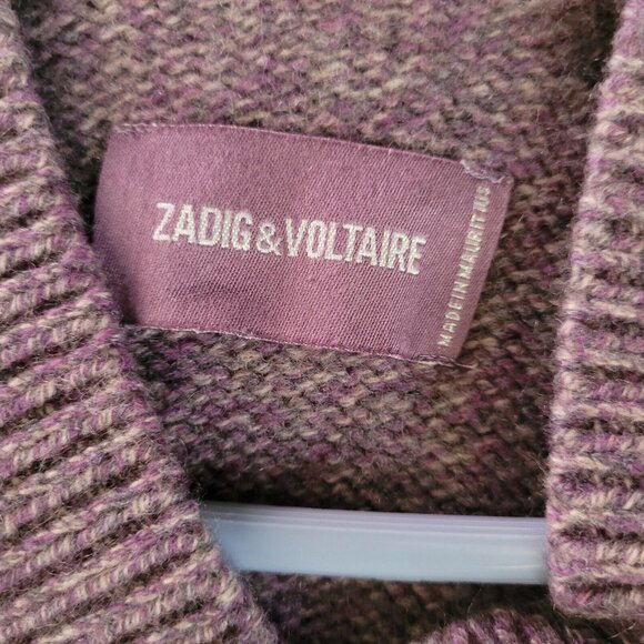 Zadig & Voltaire Womens Taylor 100% Cashmere V Neck Sweater. Small. EUC. - Picture 5 of 13